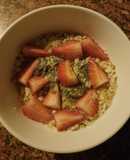 Porridge de Avena con fresas