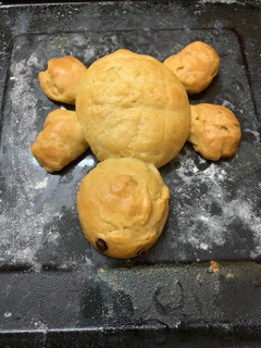 A picture of Chocolate turtle bread.