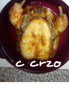 Una foto de Pollo asado en microondas