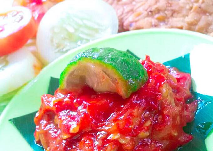 Resep SAMBAL JERUK - Cocok untuk Penyetan (tempe tahu/ayam/lele), Lezat