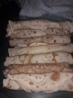 Una foto de Panqueques de dulce de leche