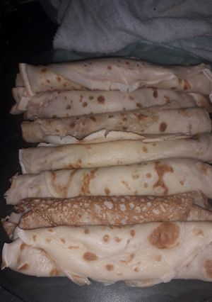 Una foto de Panqueques de dulce de leche