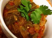A picture of leftover bhindi
