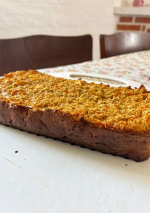 Una foto de Budín de manzana y zanahoria