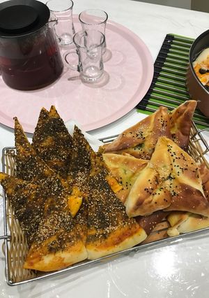صورة لوصفة فطاير سبانخ 😋