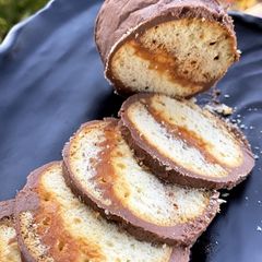 Marie biscuit pudding A picture of Marie biscuit pudding.