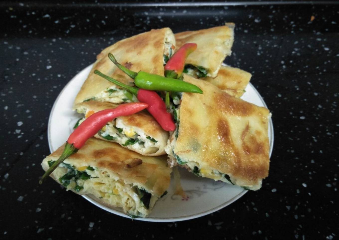 Martabak telur simple