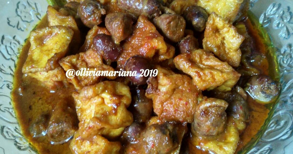 Resep Krengsengan tahu dan jantung ayam oleh Ollivia ...