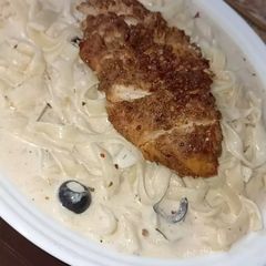 Fettuccine Pasta with Grilled Chicken A picture of Fettuccine Pasta with Grilled Chicken.