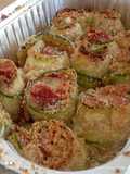 Rotolini di zucchine farciti con prosciutto e mozzarella
