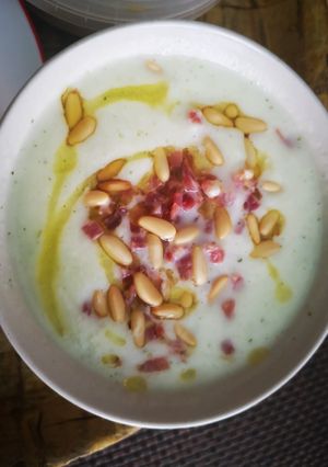 Una foto de Sopa de melón