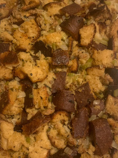 A picture of Oanh’s 2020 Stuffing Recipe.