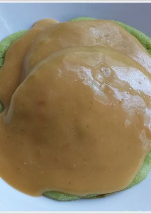 Foto resep Serabi Hijau Kuah Gula Jawa