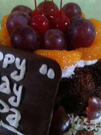 Langkah Mudah untuk Membuat Resep  Kue ultah coklat simple yang Menggugah Selera, Lezat Sekali