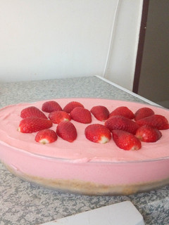 A picture of Strawberry Mouse Cake.