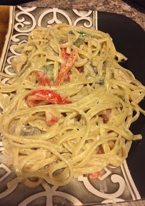 A picture of Cajun Chicken Pasta.