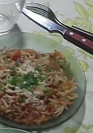 Una foto de Fideos Fritos con vegetales