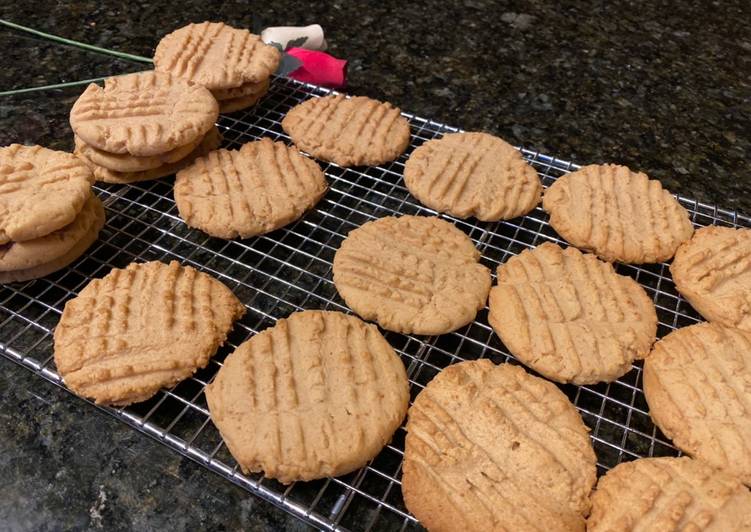 Resep Peanut butter cookies yang Lezat