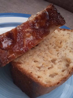 Una foto de Torta volteada de banana