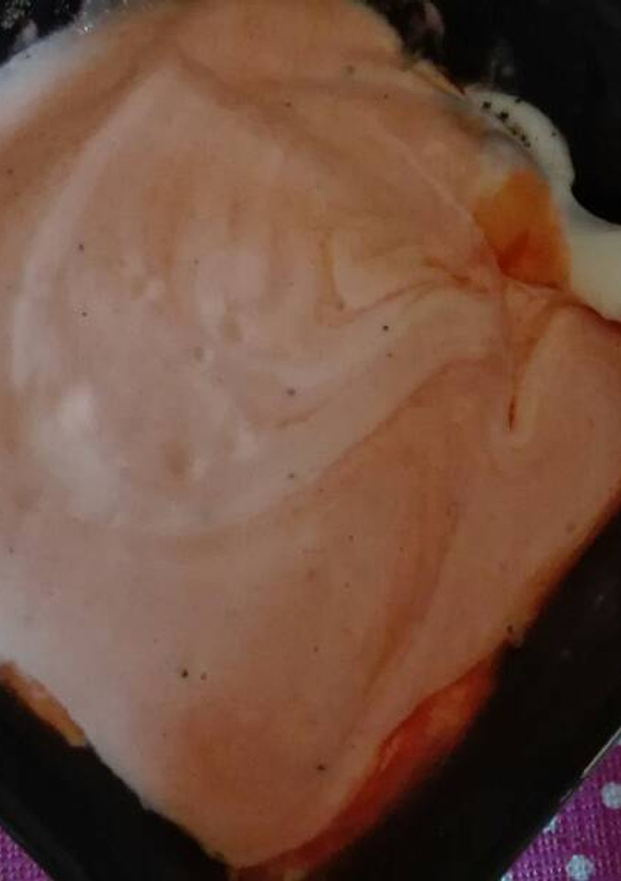 Una foto de Salsa rosa súper fácil thermomix o sin ella