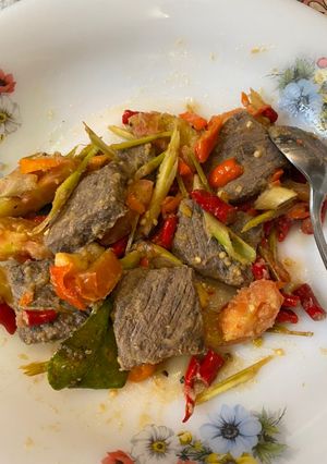 Foto resep Daging Bumbu Sei (With Air Fryer)