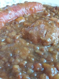 Una foto de Lentejas con Ossobuco🐷