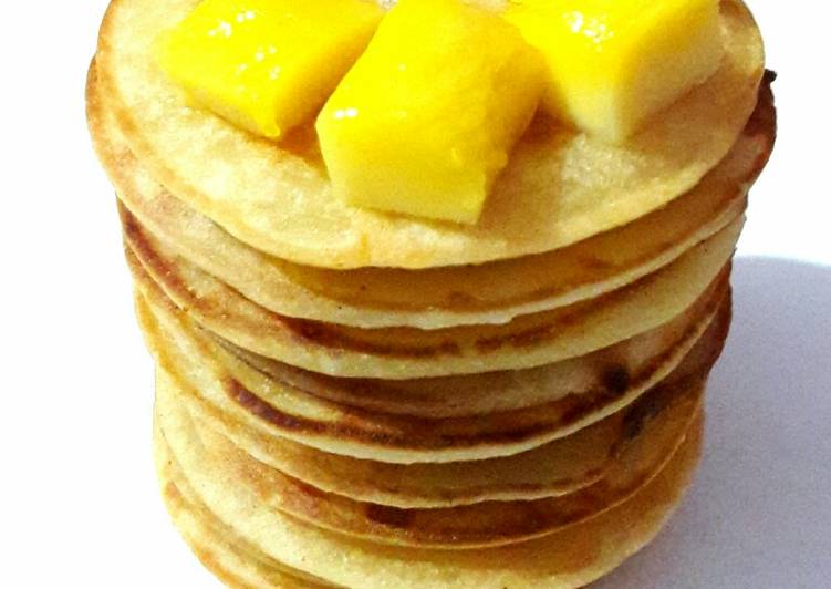 Steps to Make Speedy Mango Pancake