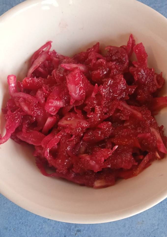 Бурякова ікра з капустою