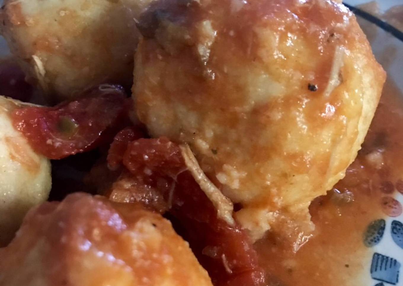 Bollitos de pollo desmenuzado