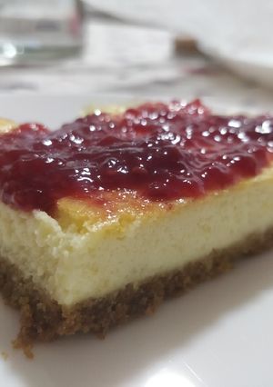 Una foto de Tarta de queso al horno con MCC o Thermomix