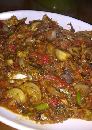Foto resep Sambal terong bulat ikan asin nyonyor