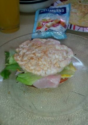 Una foto de Hamburguesas con galletas de arroz
