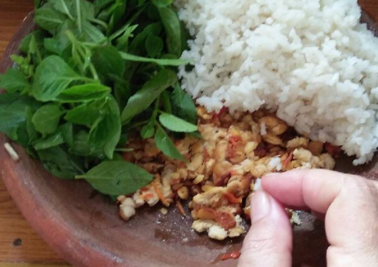 Resep Penyetan tempe kemangi, Lezat