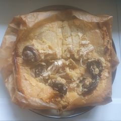 A picture of Twice baked Chicken Mushroom Pie.