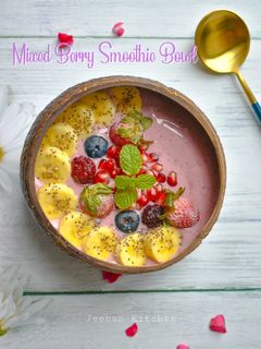 Foto resep Mixed Berry Smoothie Bowl