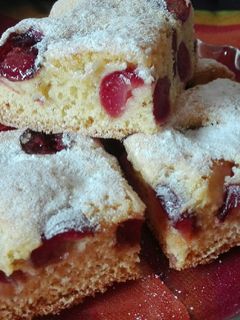 Cseresznyés piskóta recept fotója