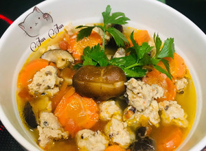 Hình của món Canh mọc nấu rau củ🥕🥕.
