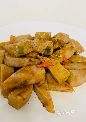 Hình của món Chả lụa rim.