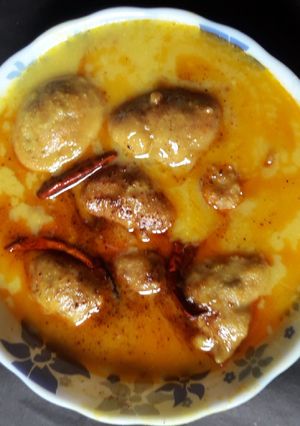 A picture of Bary curry (Besan ki recipe).