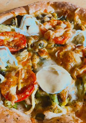 Una foto de Hojaldre de verduras con queso