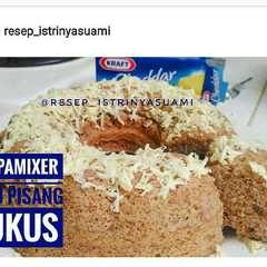 A picture of Bolu Pisang Kukus  Tanpa Mixer Mudah dan Enak Camilan.