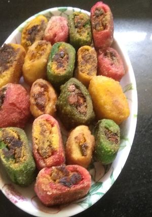 A picture of Paneer Pinwheels.
