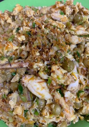 Foto resep Daging kepiting/udang tumis telur