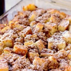 A picture of French toast casserole recipe.