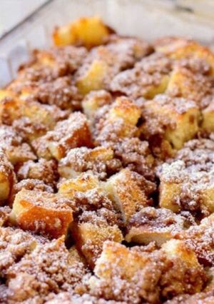 A picture of French toast casserole recipe.