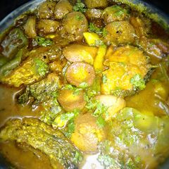 Fish curry A picture of Fish curry.