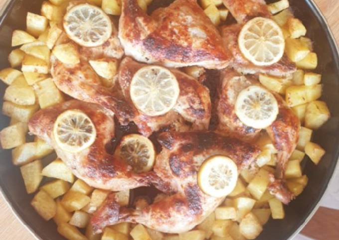 Recipe of Any-night-of-the-week Baked chicken and potatoes