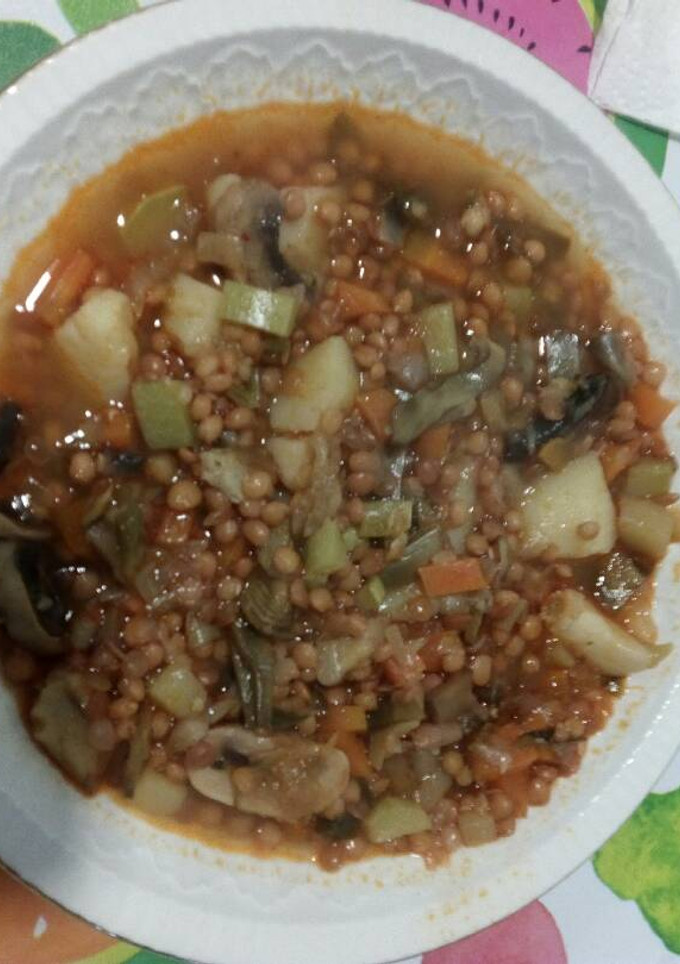 Una foto de Lentejas estofadas con verduras