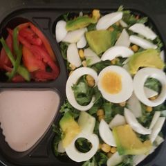 Egg and pear 🍐 salad A picture of Egg and pear 🍐 salad.