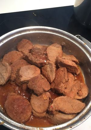 Una foto de Lomo de cerdo a la cerveza